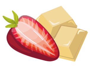 Morango com Chocolate Branco